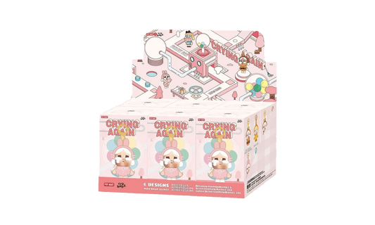 Pop Mart CryBaby Crying Again Series Vinyl Face Plush Sealed Case
