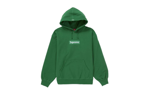 Supreme Box Logo Hooded Sweatshirt Green