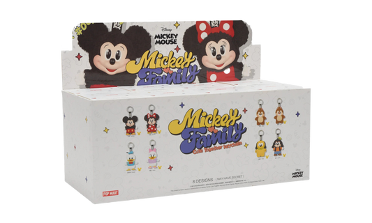 Pop Mart Disney Mickey Family Together Series Plush Keychain Sealed Case