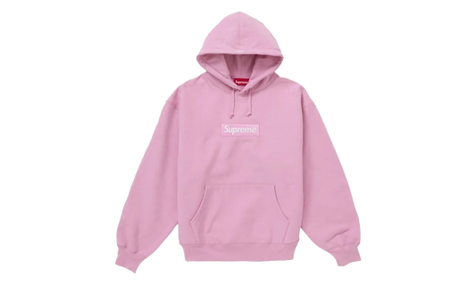 Supreme Box Logo Hooded Sweatshirt Pink