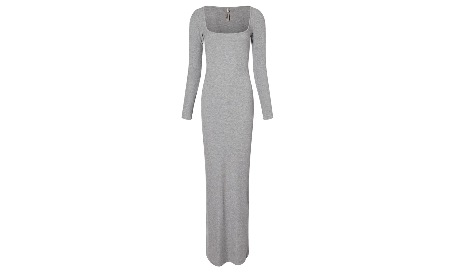 ABITO A MANICHE LUNGHE SKIMS SOFT LOUNGE Grigio mélange