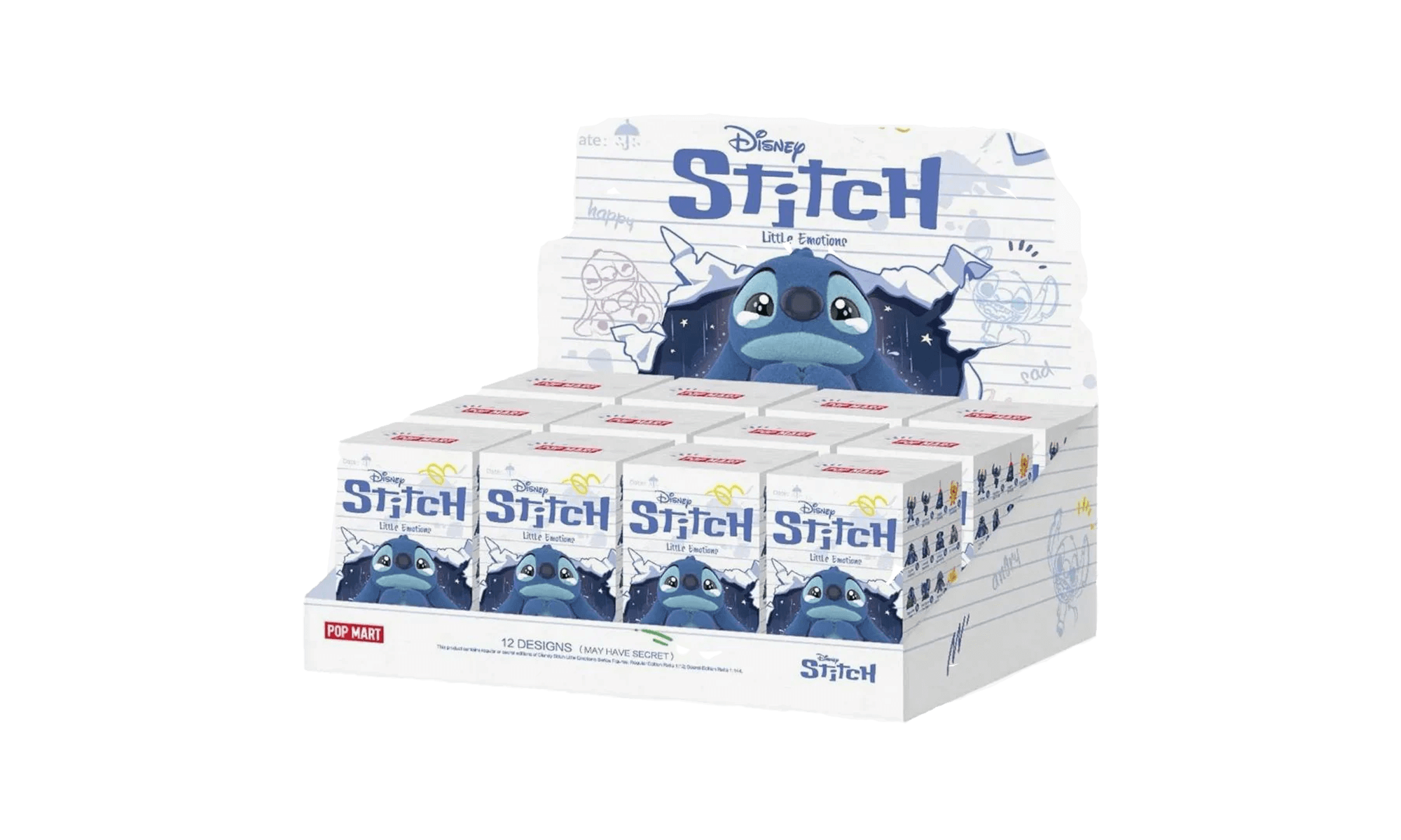 Pop Mart Disney Stitch Little Emotions Series Figure Sealed Case