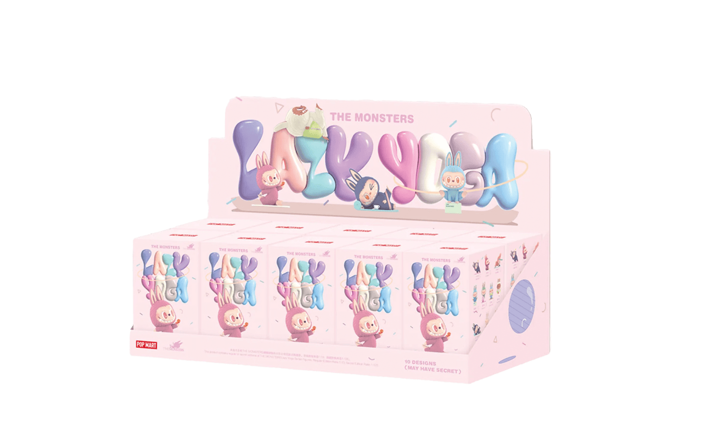 Pop Mart Labubu The Monsters Lazy Yoga Series Figures Sealed Case
