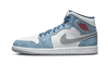 Air Jordan 1 Mid French Blue Fire Red - Secured Stuff