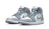Air Jordan 1 Mid Grey Sail Stealth - Secured Stuff