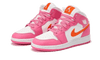 Air Jordan 1 Mid Pinksicle Safety Orange - Secured Stuff