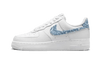 Nike Air Force 1 Low '07 Essential White Worn Blue Paisley - Secured Stuff